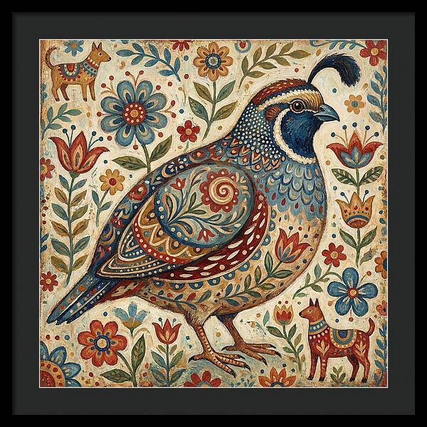 Quail Surrounded By Folklore