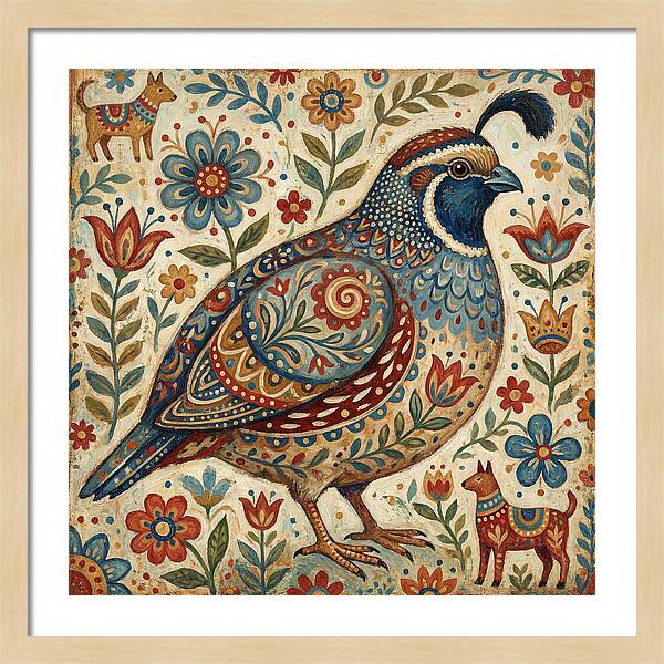 Quail Surrounded By Folklore