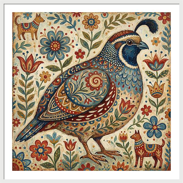 Quail Surrounded By Folklore