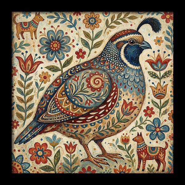 Quail Surrounded By Folklore