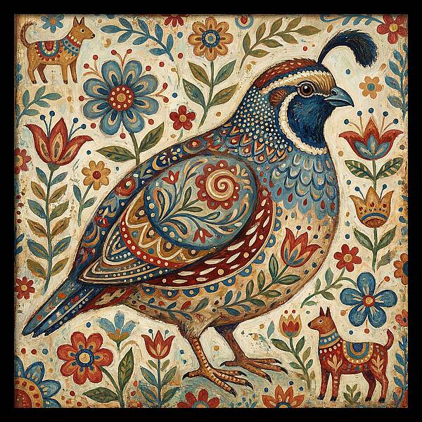 Quail Surrounded By Folklore