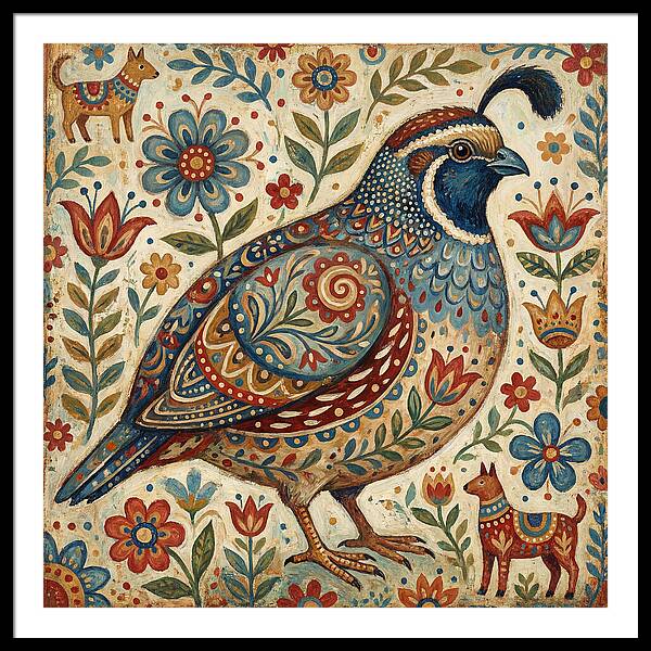 Quail Surrounded By Folklore