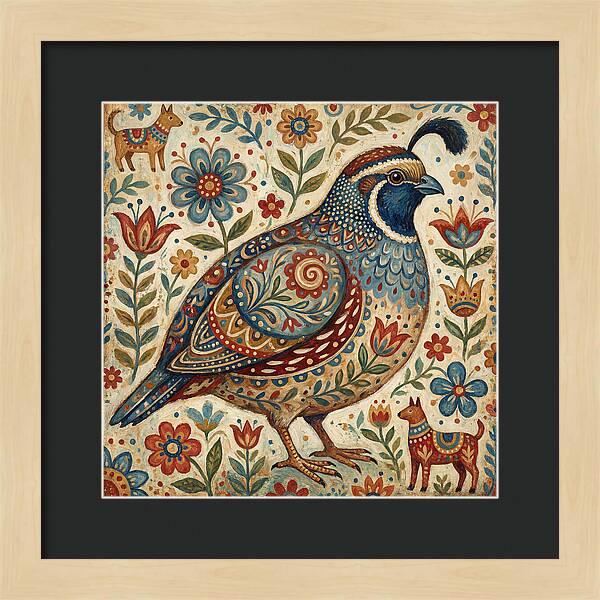Quail Surrounded By Folklore