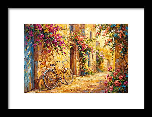 Quaint Bicycle By Mediterranean Coast
