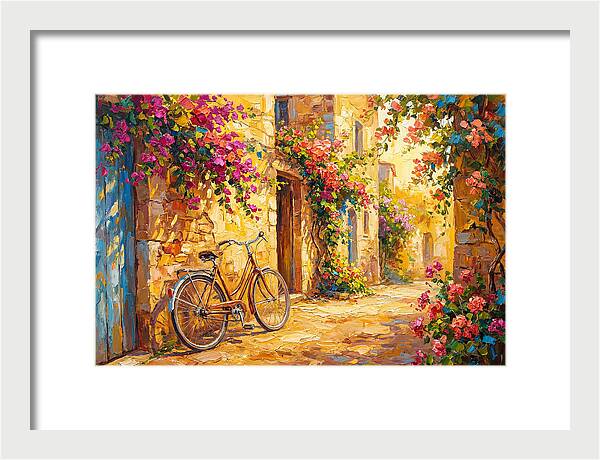 Quaint Bicycle By Mediterranean Coast