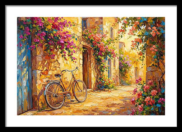 Quaint Bicycle By Mediterranean Coast