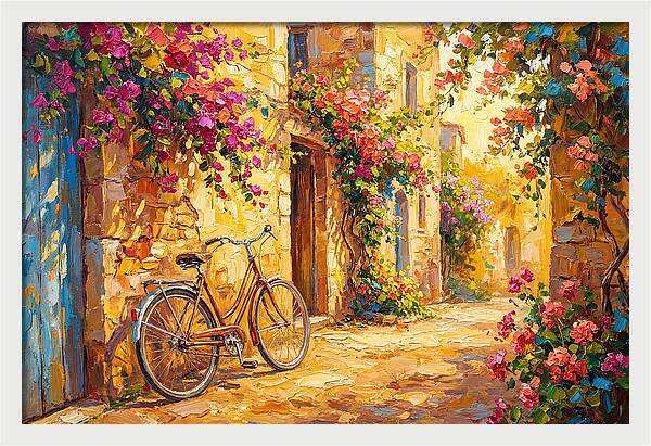 Quaint Bicycle By Mediterranean Coast