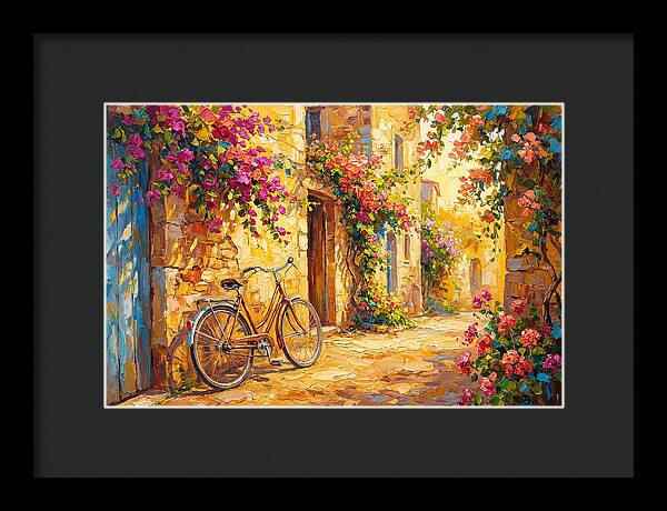 Quaint Bicycle By Mediterranean Coast