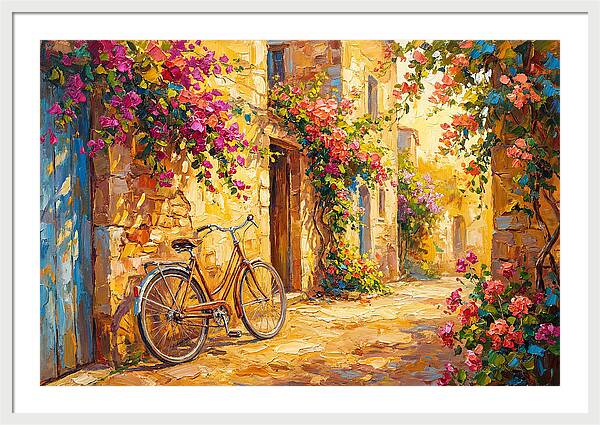 Quaint Bicycle By Mediterranean Coast