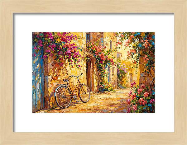 Quaint Bicycle By Mediterranean Coast