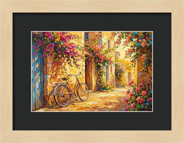 Quaint Bicycle By Mediterranean Coast