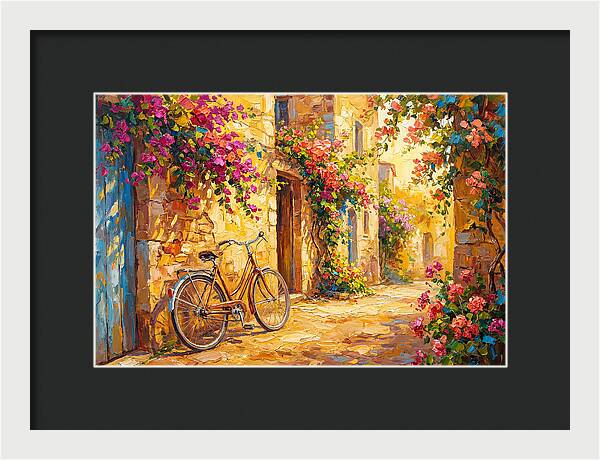 Quaint Bicycle By Mediterranean Coast