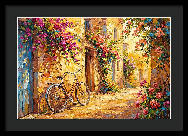Quaint Bicycle By Mediterranean Coast