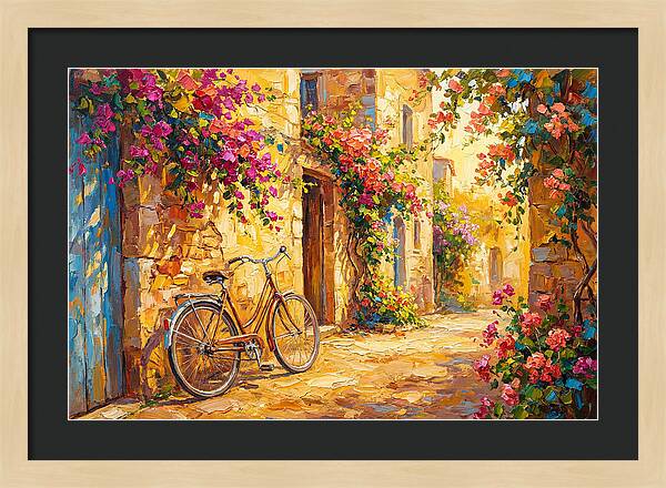 Quaint Bicycle By Mediterranean Coast