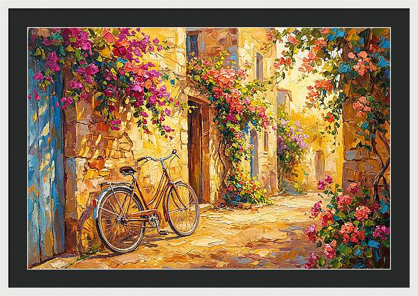 Quaint Bicycle By Mediterranean Coast