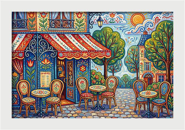 Quaint Caf Life In Paris
