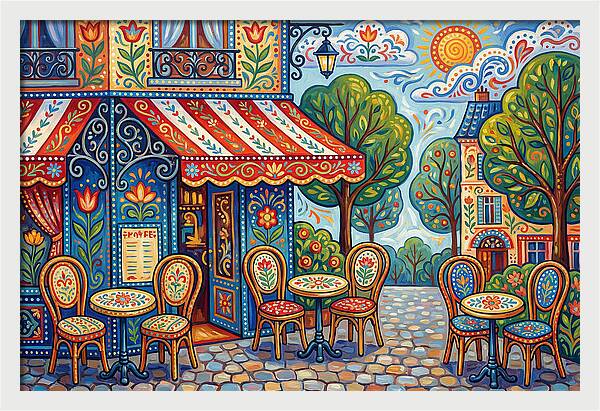 Quaint Caf Life In Paris