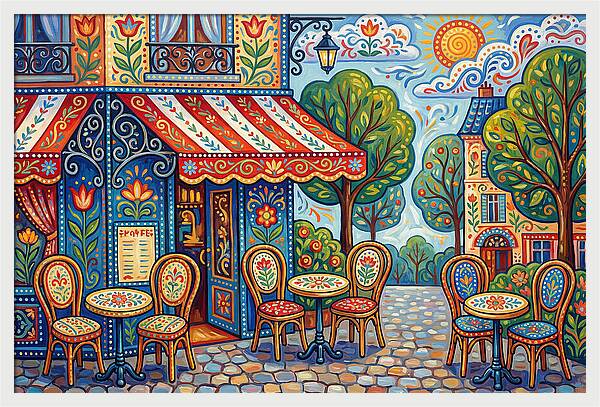 Quaint Caf Life In Paris