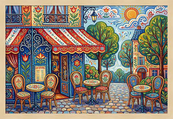 Quaint Caf Life In Paris