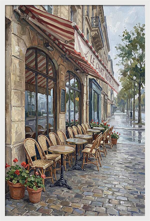 Quaint Parisian Caf Atmosphere