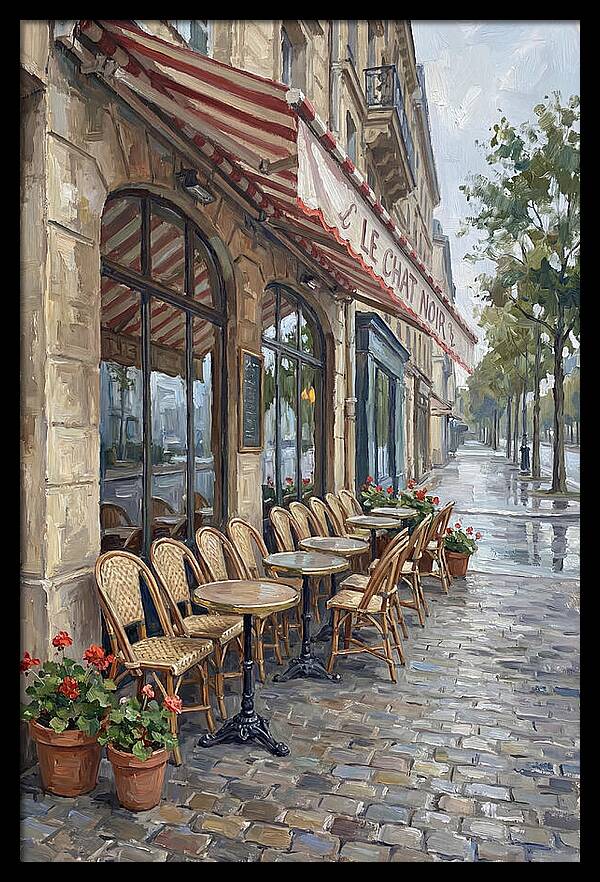 Quaint Parisian Caf Atmosphere