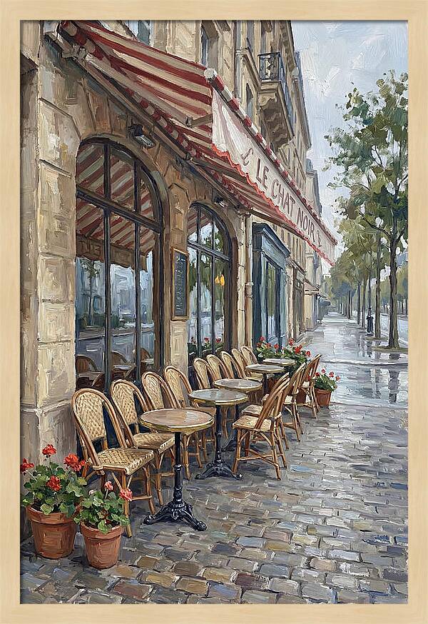 Quaint Parisian Caf Atmosphere