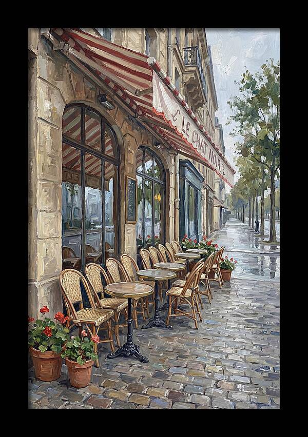Quaint Parisian Caf Atmosphere