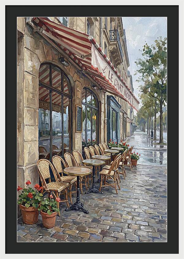 Quaint Parisian Caf Atmosphere
