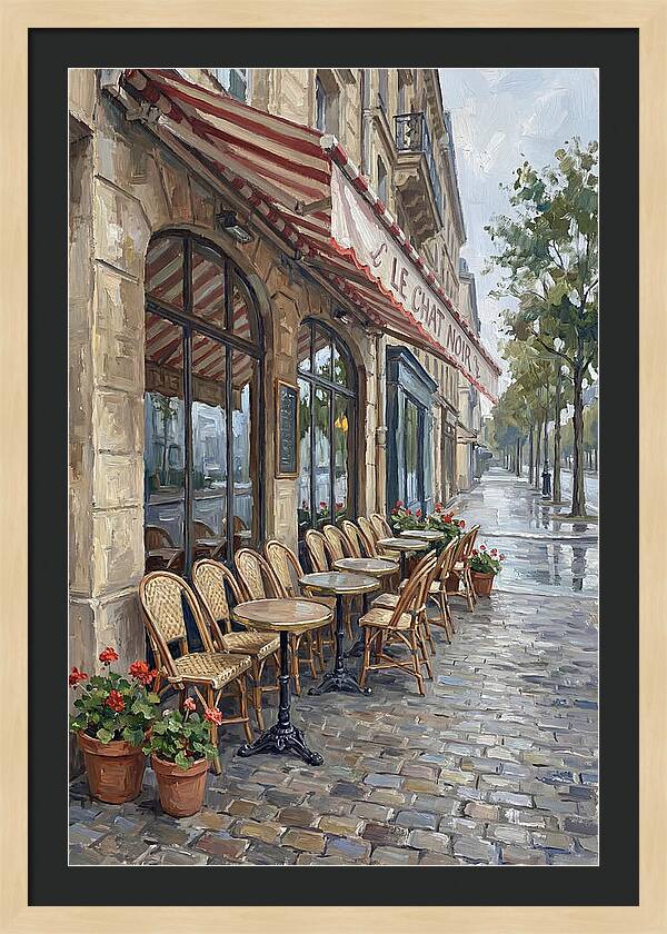 Quaint Parisian Caf Atmosphere