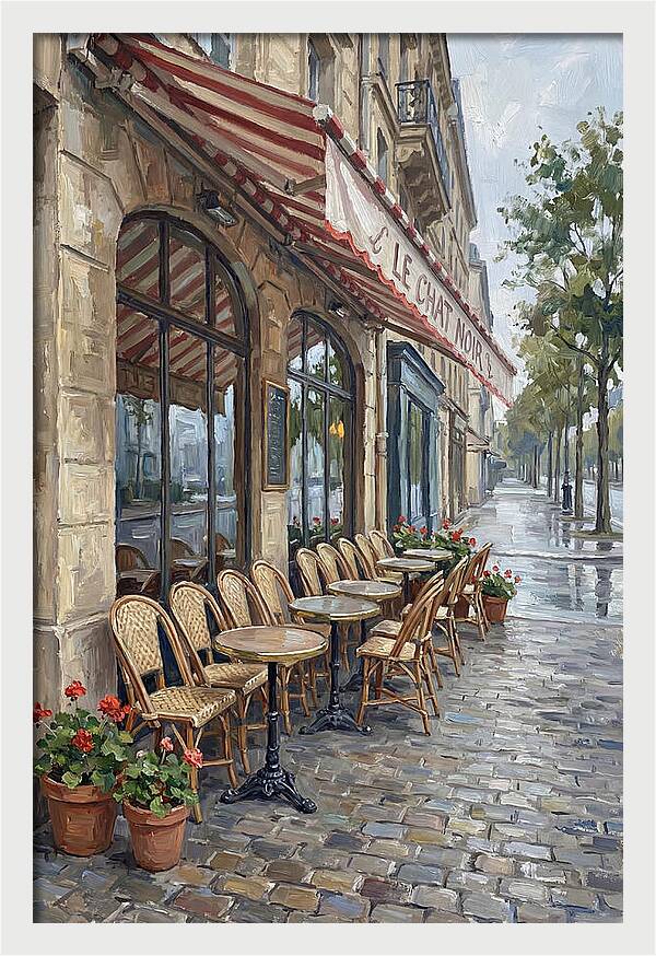 Quaint Parisian Caf Atmosphere