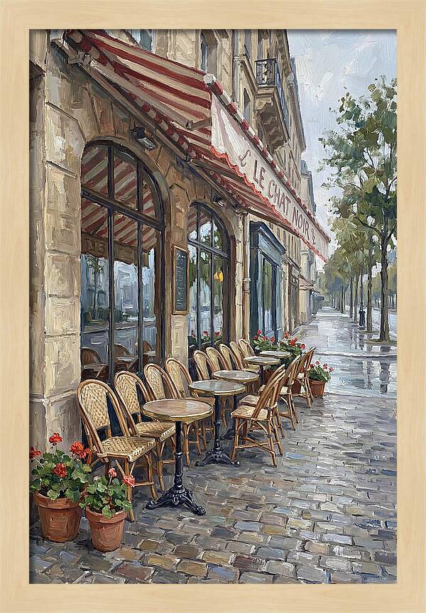 Quaint Parisian Caf Atmosphere
