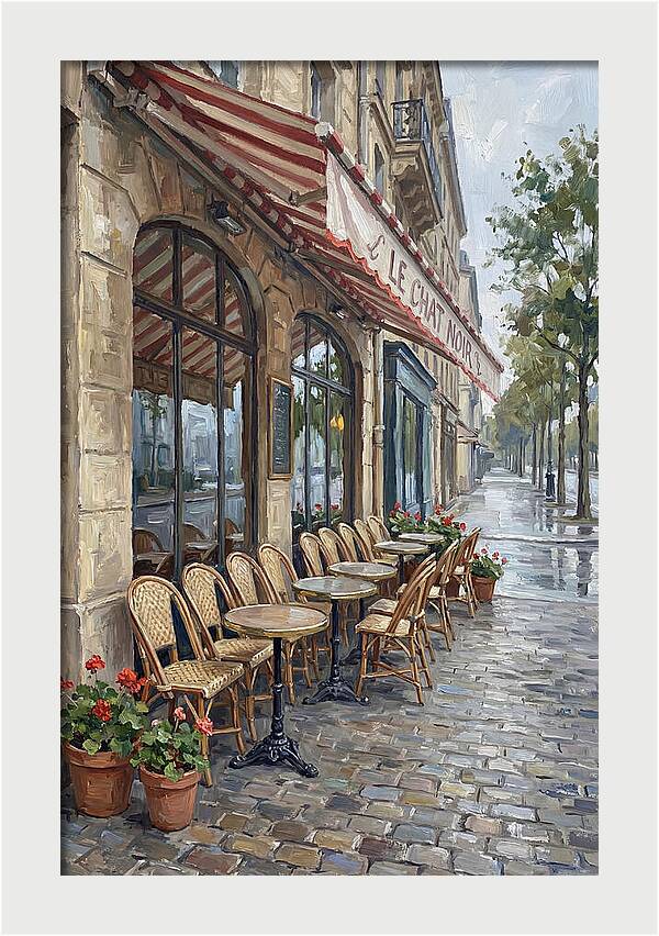 Quaint Parisian Caf Atmosphere
