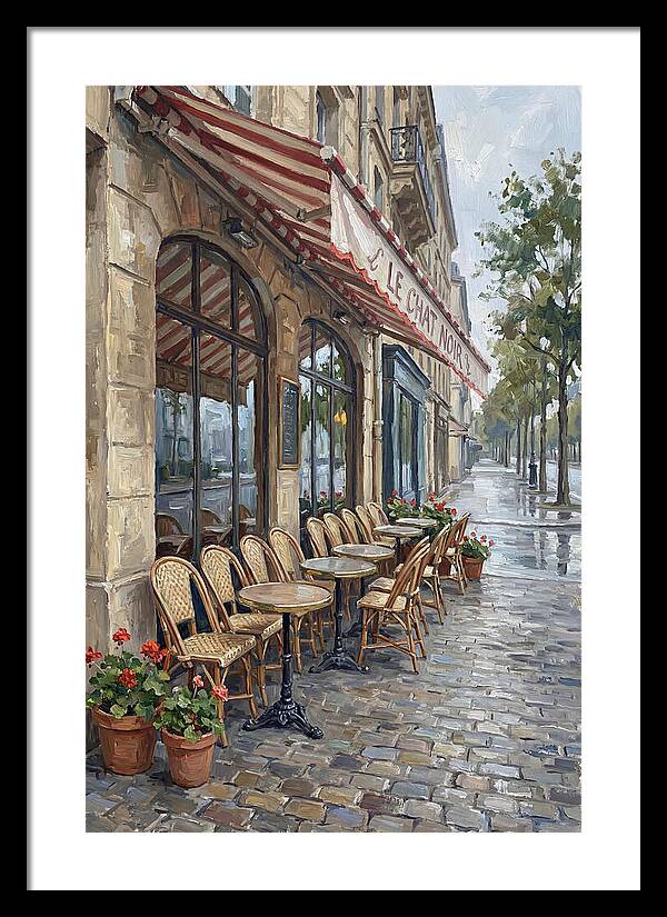 Quaint Parisian Caf Atmosphere