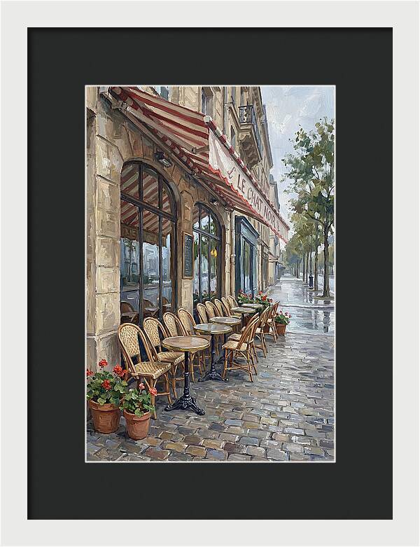 Quaint Parisian Caf Atmosphere