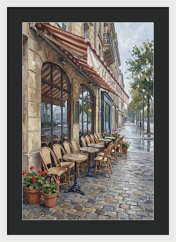 Quaint Parisian Caf Atmosphere