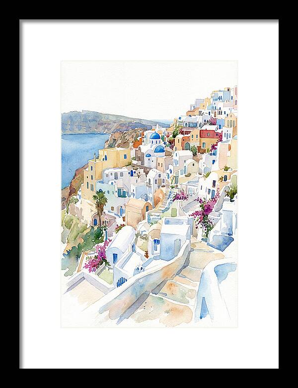 Quaint Village Life In Greece