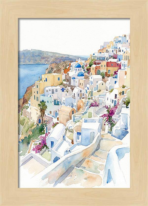 Quaint Village Life In Greece