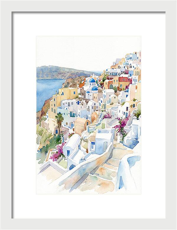 Quaint Village Life In Greece