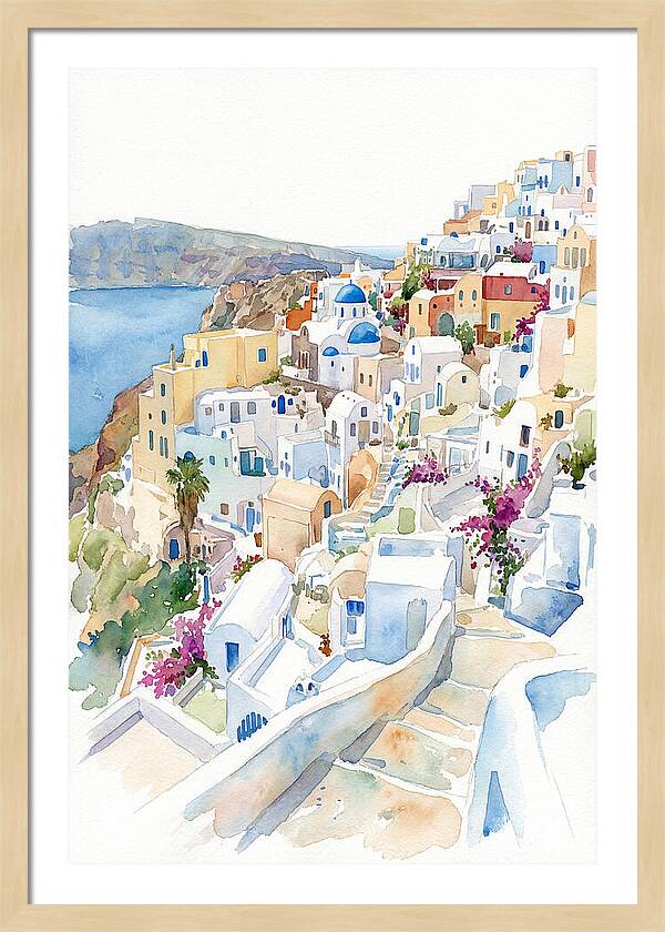Quaint Village Life In Greece