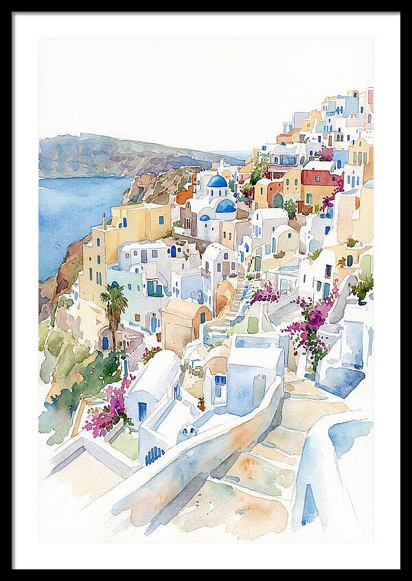 Quaint Village Life In Greece