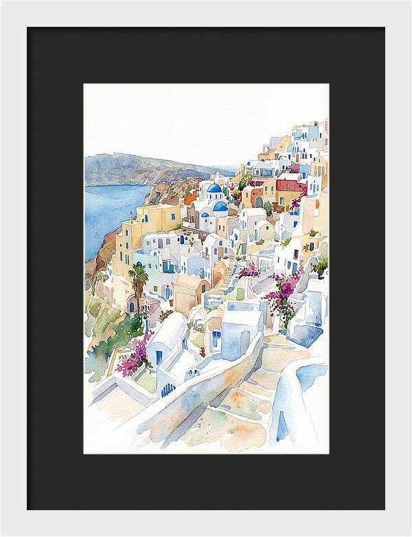Quaint Village Life In Greece