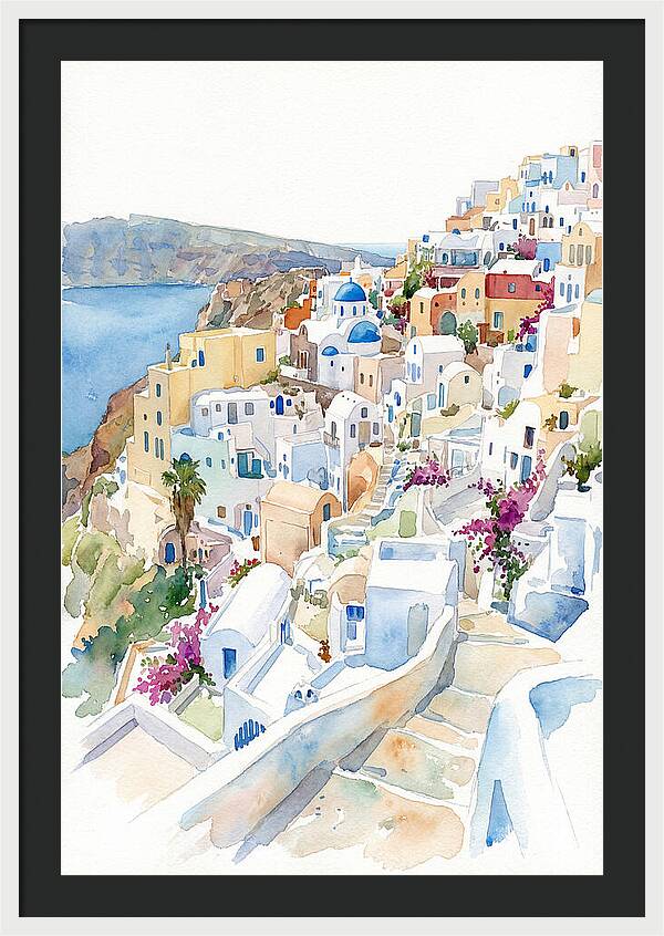 Quaint Village Life In Greece