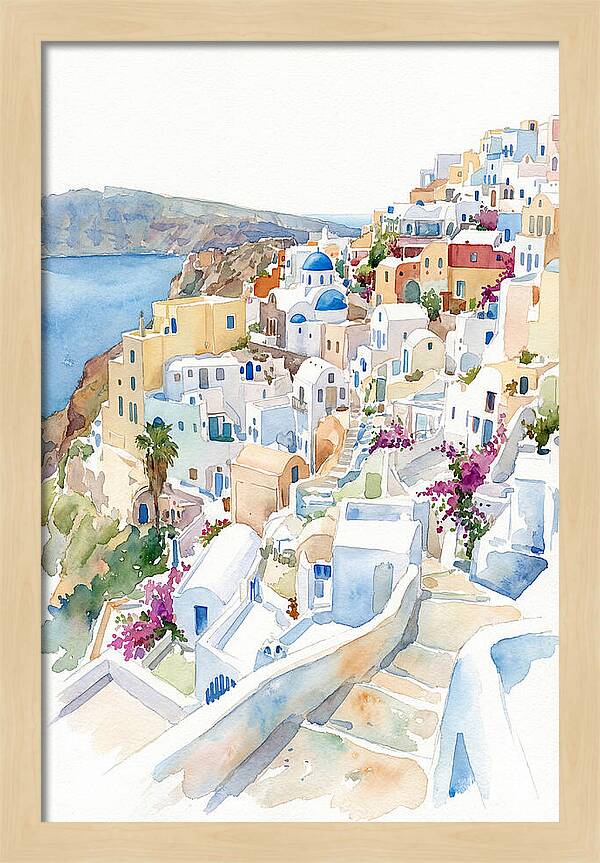Quaint Village Life In Greece