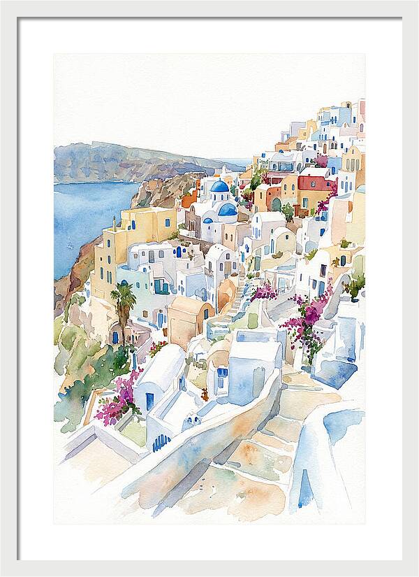 Quaint Village Life In Greece