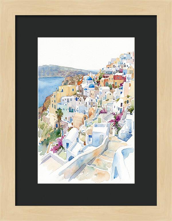 Quaint Village Life In Greece