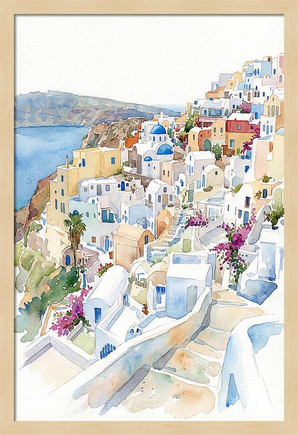 Quaint Village Life In Greece