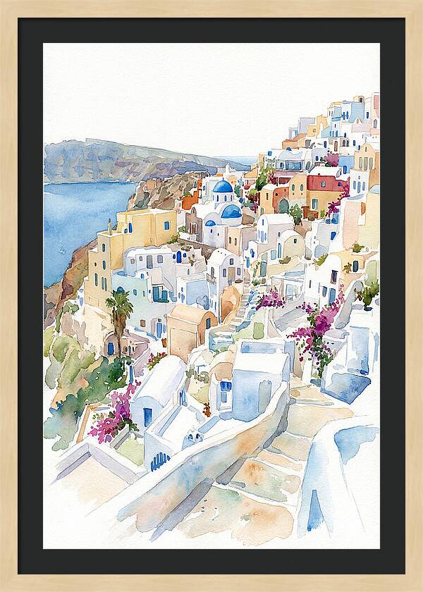 Quaint Village Life In Greece