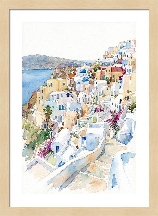 Quaint Village Life In Greece