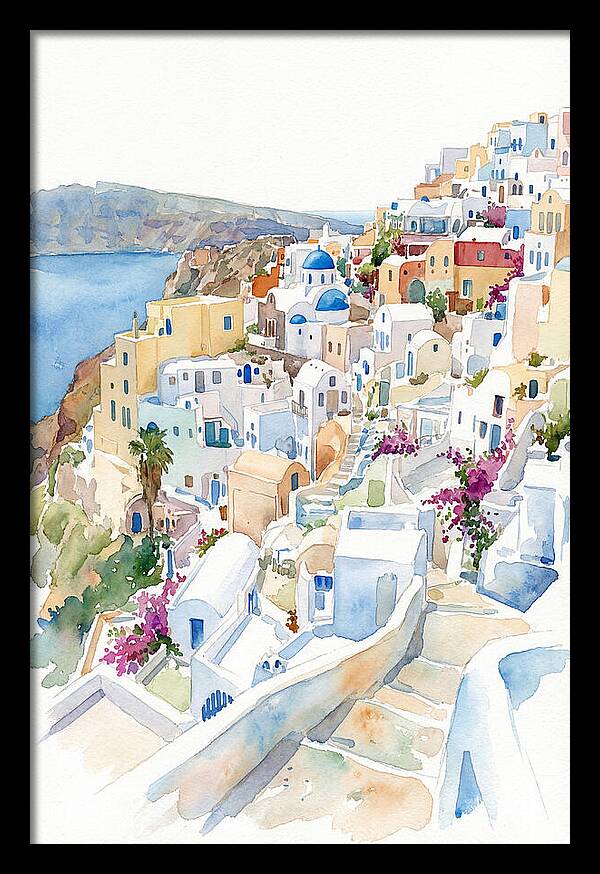 Quaint Village Life In Greece