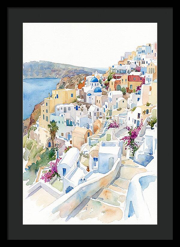 Quaint Village Life In Greece